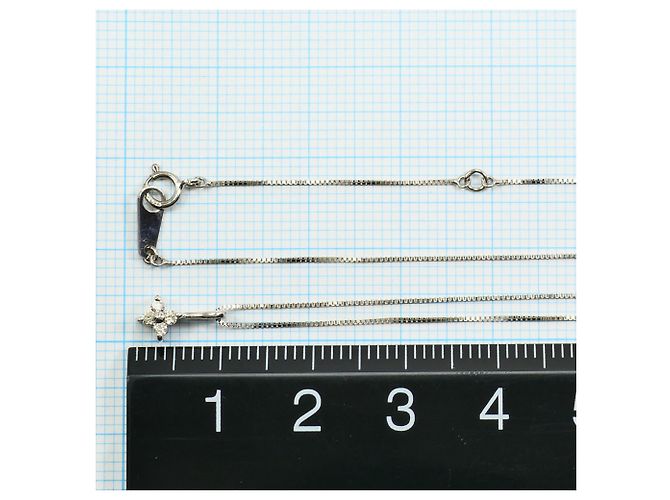 Autre Marque Elegante collana in oro bianco e diamanti D'oro - vista 4