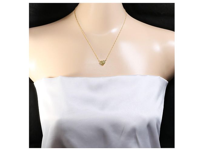 Autre Marque Elegante collana in oro giallo 18K e diamanti marroni Marrone D'oro - vista 5