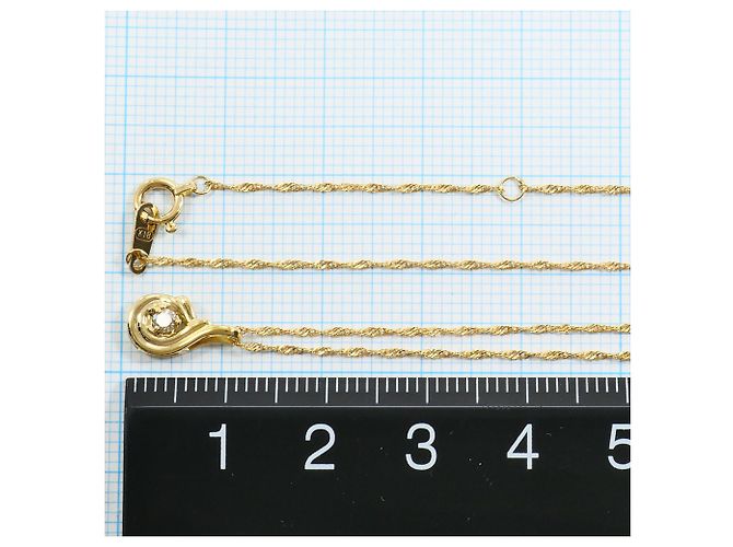 Autre Marque Collana in oro giallo 18K con diamante D'oro - vista 4