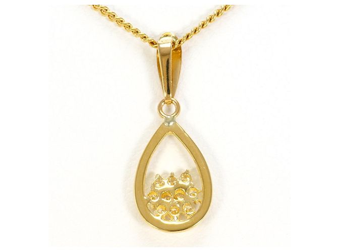 Autre Marque Collana in oro giallo 18K con diamante D'oro - vista 3