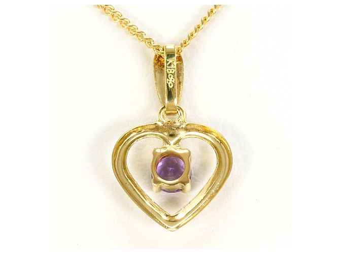 Autre Marque Collana in oro giallo 18K con ametista D'oro - vista 3