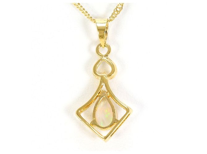 Autre Marque Collana in oro giallo 18K con opale D'oro - vista 4