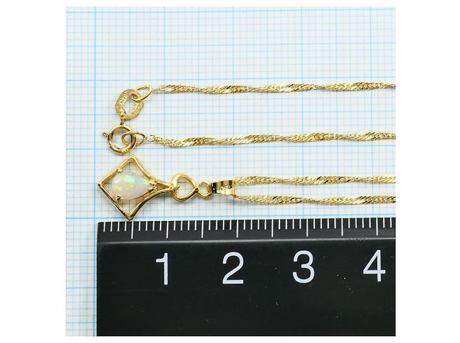 Autre Marque Collana in oro giallo 18K con opale D'oro - vista 6