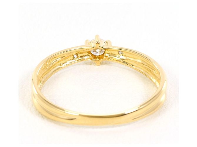 Autre Marque 18K Gelbgold-Ring mit Diamant Golden - Ansicht 3