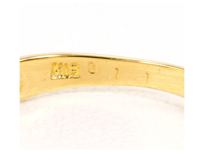 Autre Marque 18K Gelbgold-Ring mit Diamant Golden - Ansicht 4