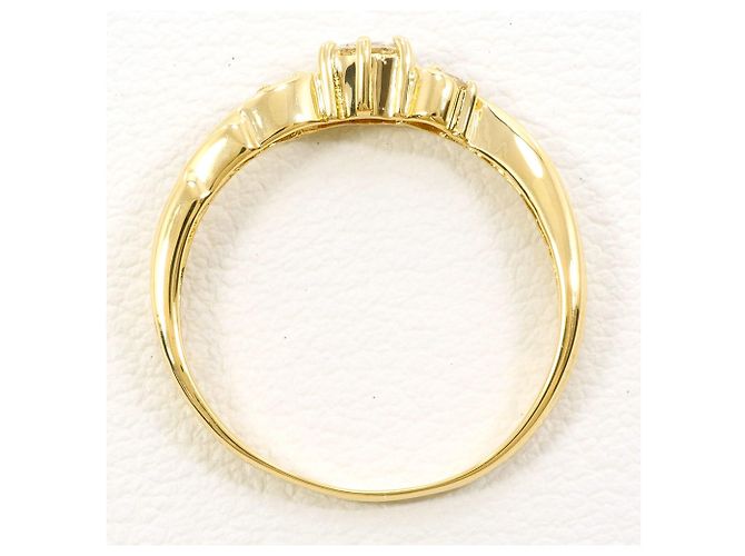 Autre Marque 18K Gelbgold-Ring mit Diamant Golden - Ansicht 2