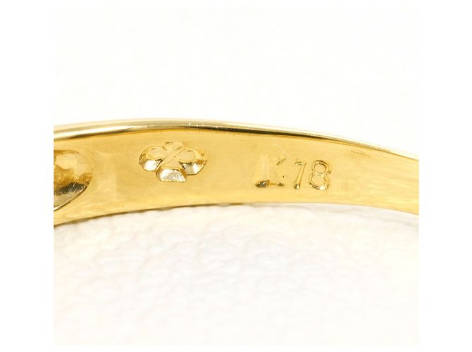 Autre Marque 18K Gelbgold-Ring mit Diamant Golden - Ansicht 4