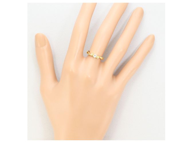 Autre Marque 18K Gelbgold-Ring mit Diamant Golden - Ansicht 6