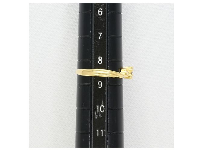 Autre Marque 18K Gelbgold-Ring mit Diamant Golden - Ansicht 7