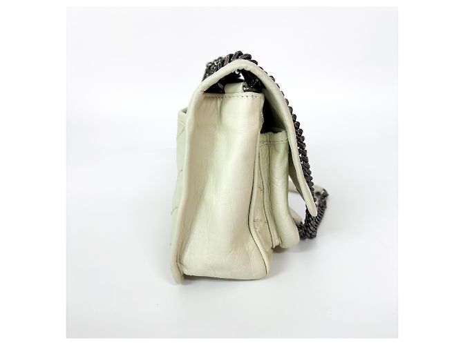 Saint Laurent Niki Flap Leather Bianco - vista 4