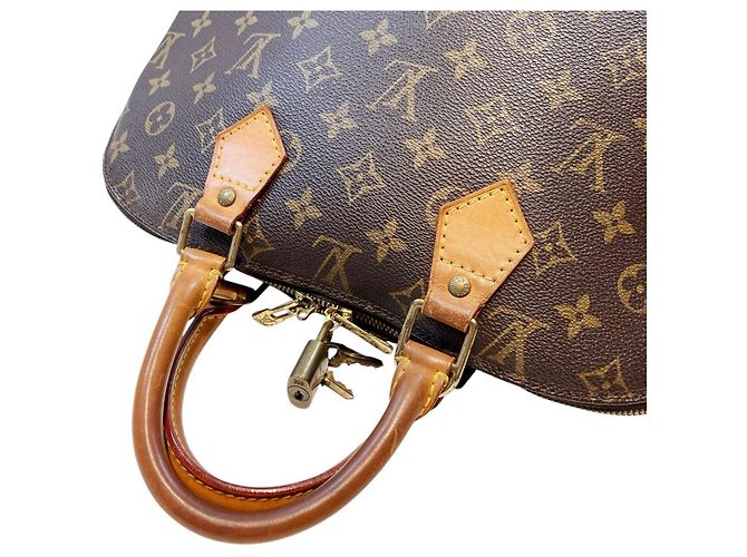Borsa Louis Vuitton Alma Marrone - vista 8