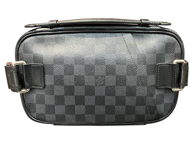 Borsa a tracolla Ambrelle Louis Vuitton Marrone Nero - vista 2
