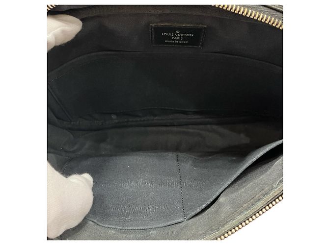 Borsa a tracolla Ambrelle Louis Vuitton Marrone Nero - vista 5