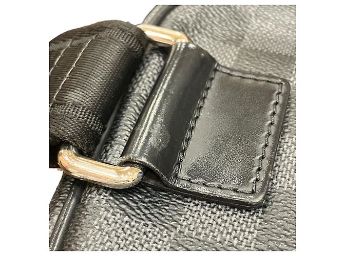 Borsa a tracolla Ambrelle Louis Vuitton Marrone Nero - vista 6