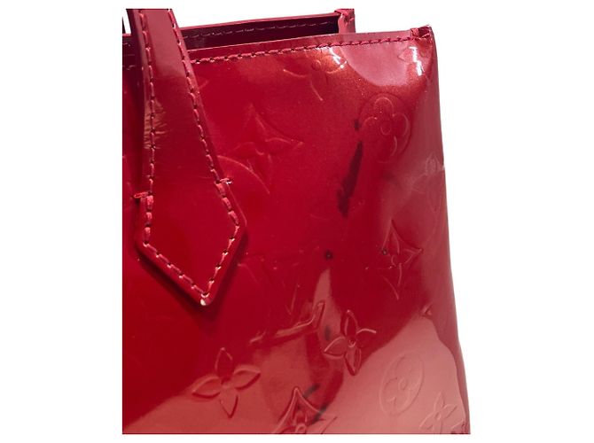 Borsa Louis Vuitton Wilshire PM Rosso - vista 8