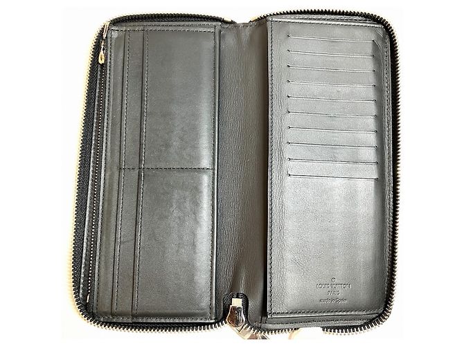 Monedero de cuero negro Louis Vuitton - vista 4