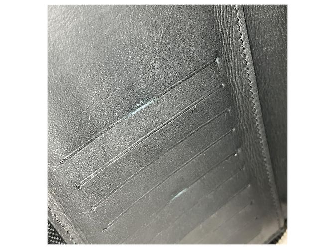 Monedero de cuero negro Louis Vuitton - vista 8