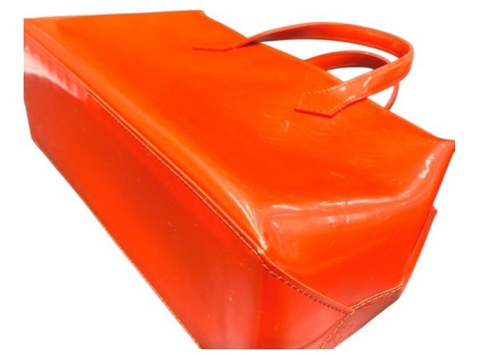 Borsa Louis Vuitton Vernis Wilshire PM Arancione - vista 8