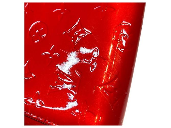 Borsa Louis Vuitton Vernis Thompson Street Rosso - vista 8