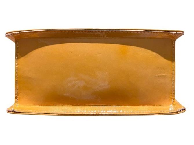 Borsa Louis Vuitton Vernis Spring Street Marrone Giallo - vista 3