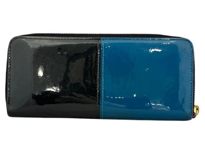 Louis Vuitton Vernis Portefeuille Miroir Monedero Azul marino - vista 2