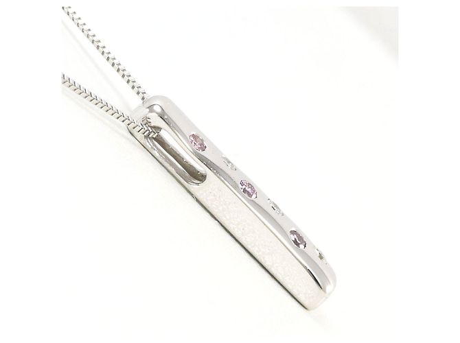 Autre Marque 18K Weißgoldkette mit Diamant Golden - Ansicht 2