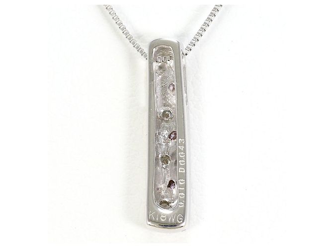 Autre Marque 18K Weißgoldkette mit Diamant Golden - Ansicht 3