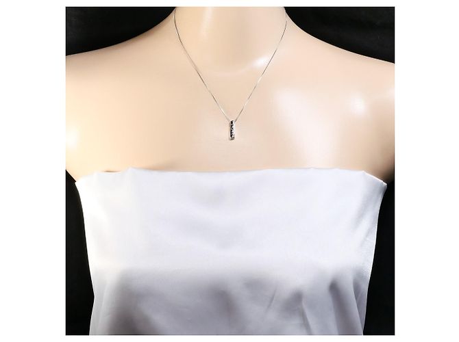 Autre Marque 18K Weißgoldkette mit Diamant Golden - Ansicht 5