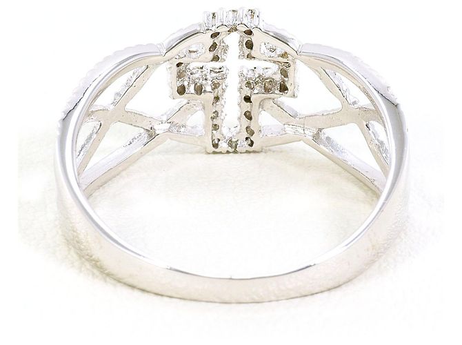 Autre Marque 18K Weißgold Diamantring Golden - Ansicht 3