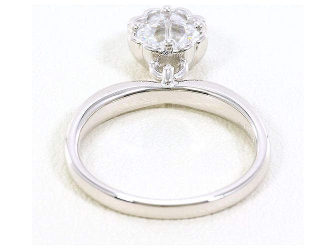 Autre Marque 18K Weißgold-Ring mit Zirkonia Golden - Ansicht 3