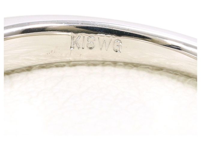 Autre Marque 18K Weißgold-Ring mit Zirkonia Golden - Ansicht 4