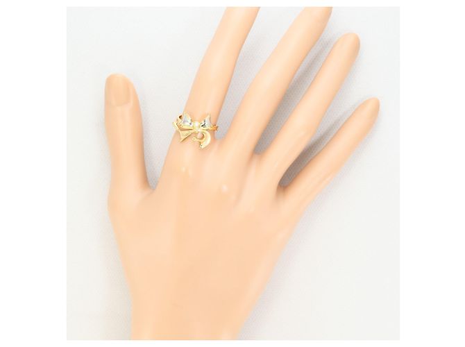 Autre Marque PT900 Platin- und 18K Gelbgold-Ring mit Diamant Golden - Ansicht 5