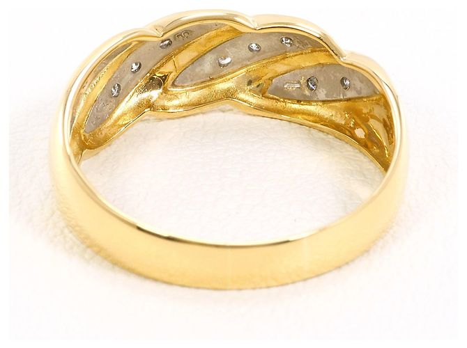 Autre Marque Eleganter Diamantring Golden - vista 3