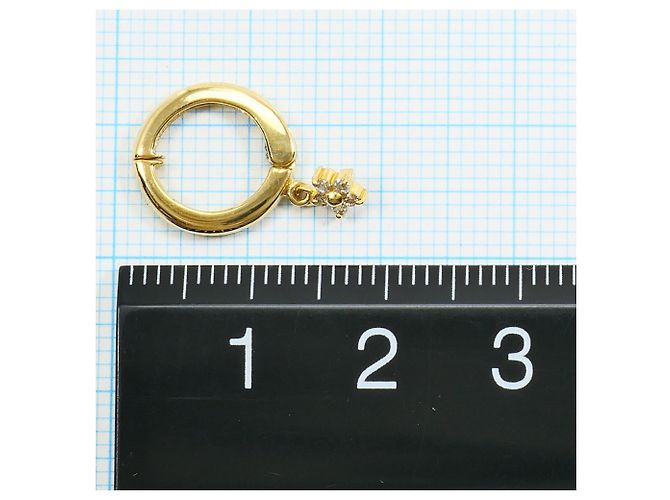 Autre Marque Orecchini a clip in oro giallo 18K con diamanti D'oro - vista 3