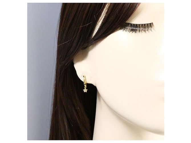 Autre Marque Orecchini a clip in oro giallo 18K con diamanti D'oro - vista 4