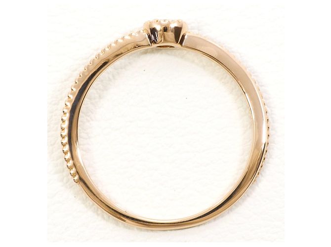 Autre Marque 18K Roségold-Ring mit Diamant Golden - Ansicht 2
