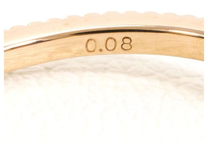Autre Marque 18K Roségold-Ring mit Diamant Golden - Ansicht 5