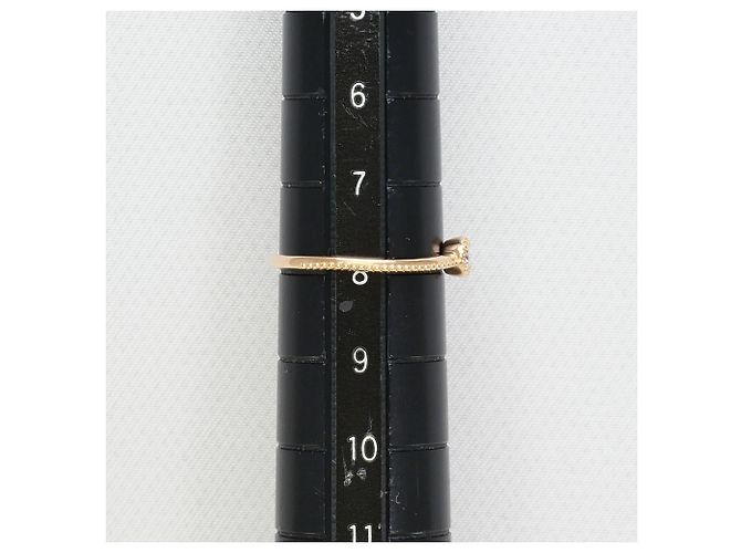 Autre Marque 18K Roségold-Ring mit Diamant Golden - Ansicht 7
