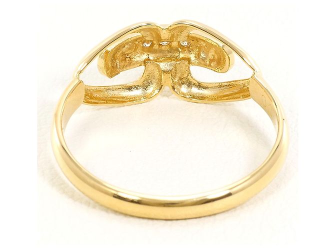 Autre Marque 18K Gelbgold-Ring mit Diamant Golden - Ansicht 3