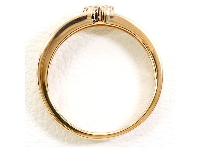 Autre Marque 18K Roségold-Ring mit Diamant Golden - Ansicht 2