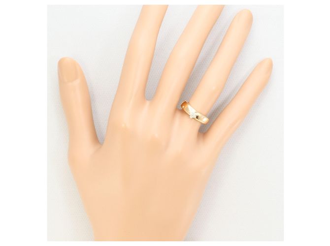 Autre Marque 18K Roségold-Ring mit Diamant Golden - Ansicht 5