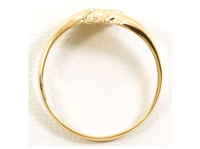 Autre Marque 18K Gelbgold-Ring mit Diamant Golden - Ansicht 2