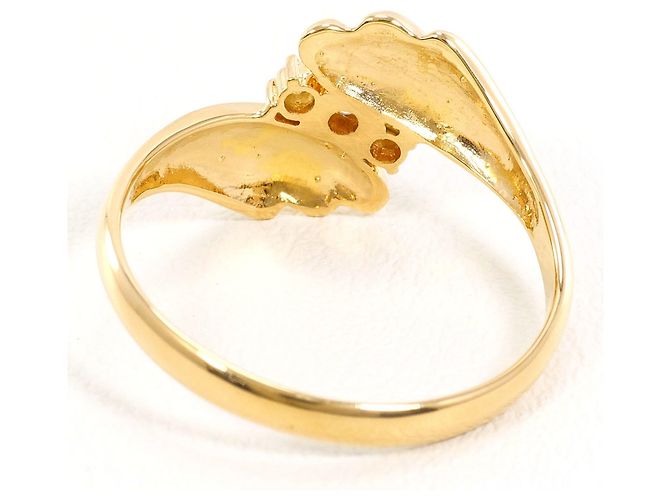 Autre Marque 18K Gelbgold-Ring mit Diamant Golden - Ansicht 3