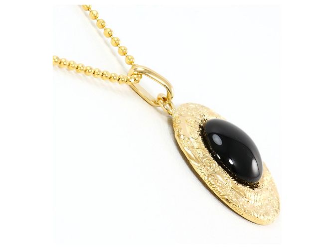 Autre Marque Collana in oro giallo 18K con onice D'oro - vista 2