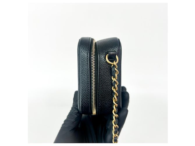 Chanel Filigree Vanity Case Matelassé Caviar Small Nero - vista 5