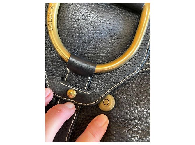 Dolce & Gabbana Black Pebbled Leather Shoulder Bag - view 11