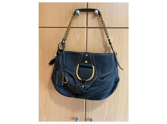 Dolce & Gabbana Black Pebbled Leather Shoulder Bag - view 2