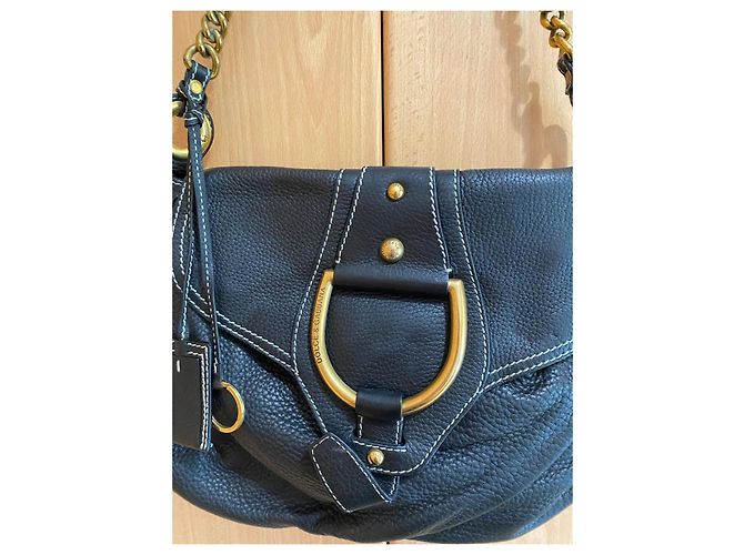 Dolce & Gabbana Black Pebbled Leather Shoulder Bag - view 3