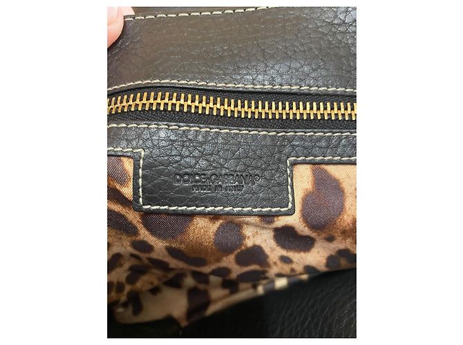 Dolce & Gabbana Black Pebbled Leather Shoulder Bag - view 8