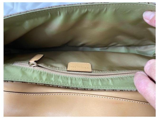 Christian Dior Borsa Saddle Trotter con pochette Marrone - vista 11